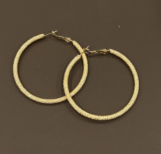 Textured Gold Hoops