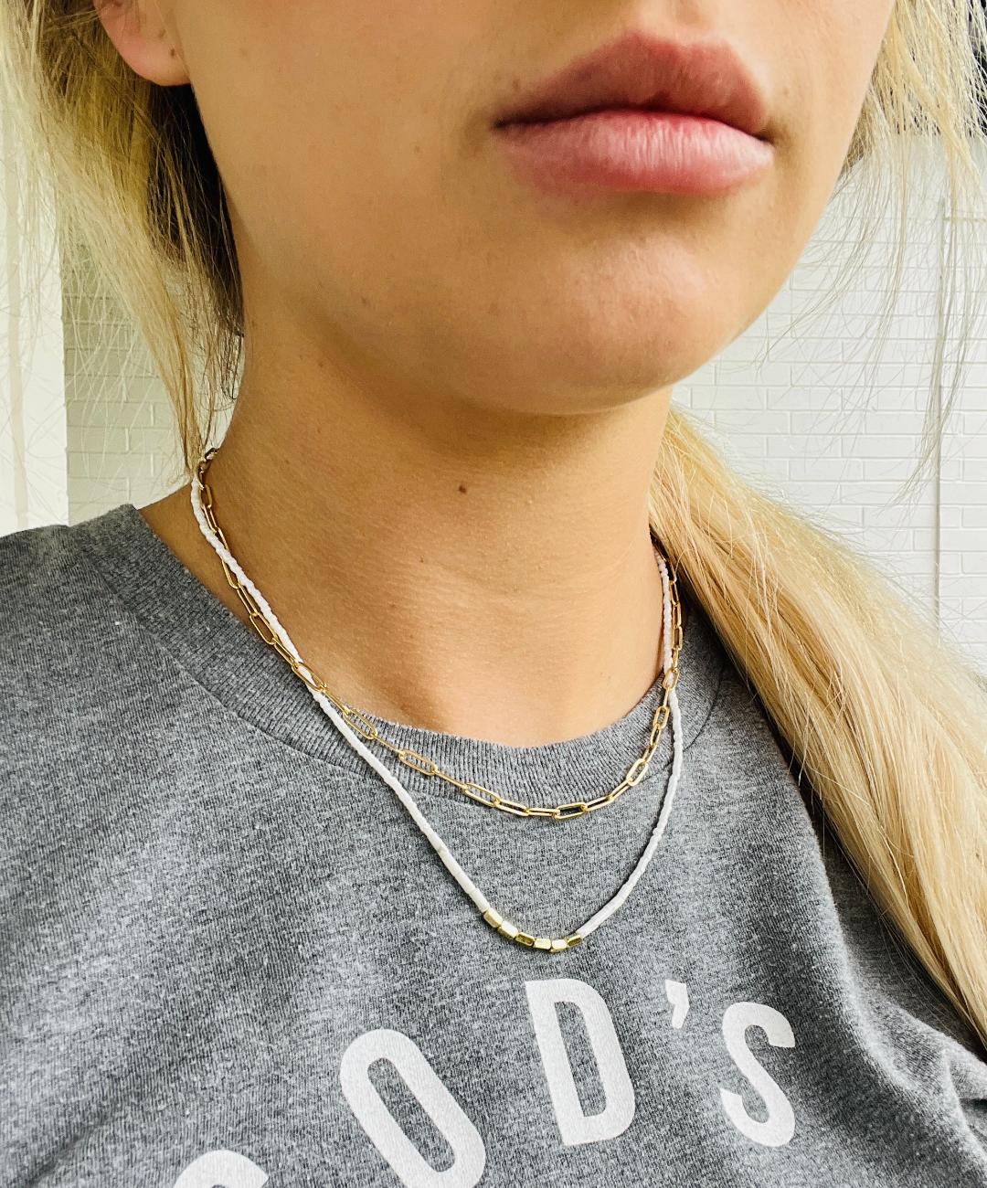 Livy Double Chained Necklace