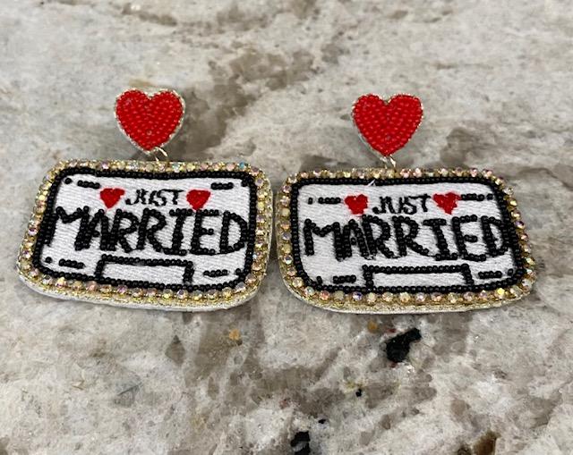 Just Married Earrings