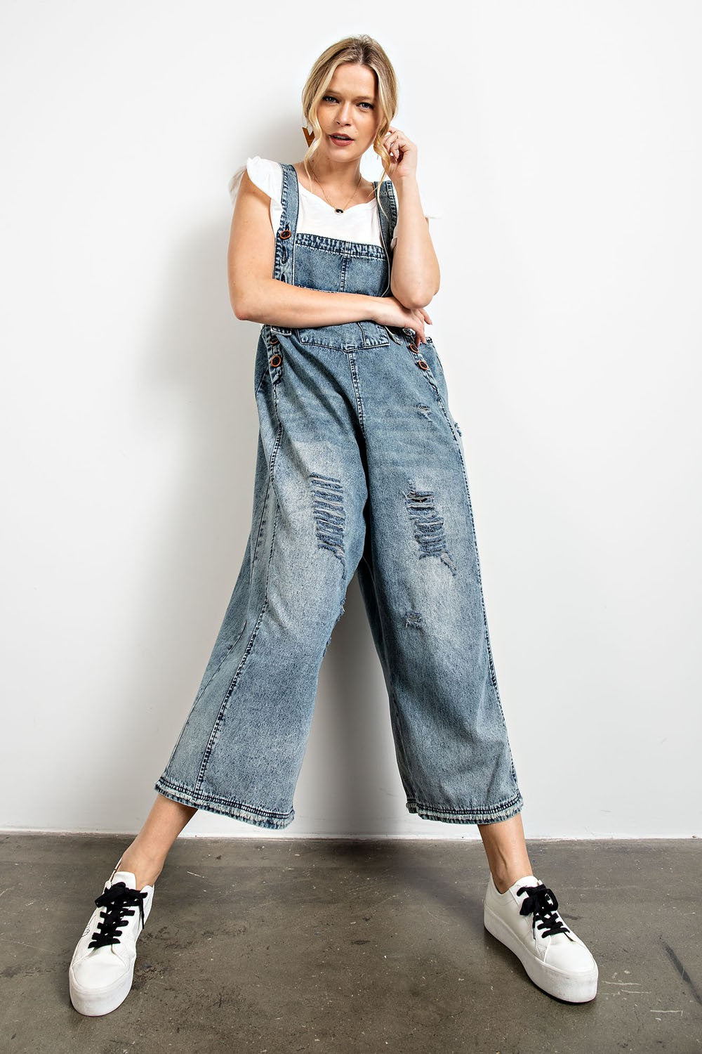 Vintage Style Denim Overalls