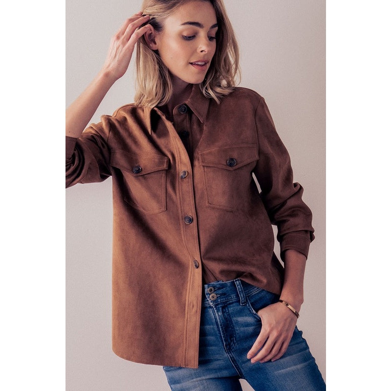 Suede Trucker Jacket