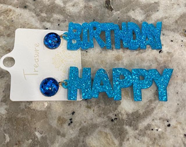 Happy Birthday Earrings