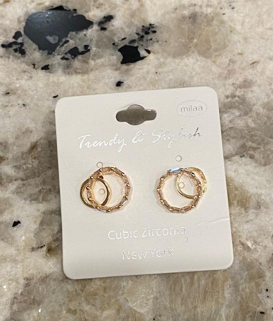 CZ Circle Studs