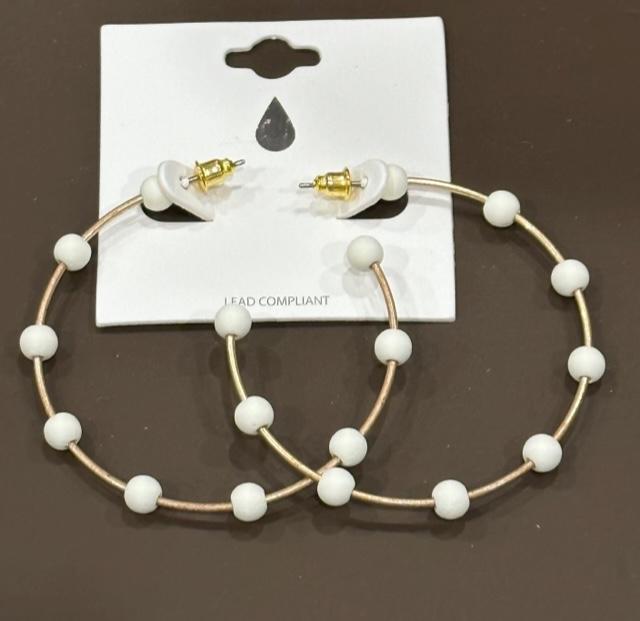 The Dot Hoop Earrings