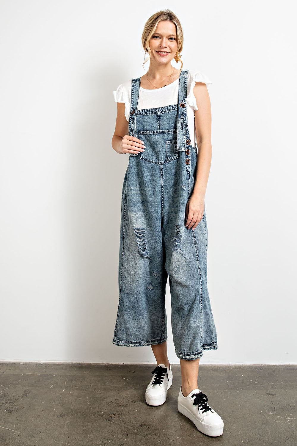 Vintage Style Denim Overalls