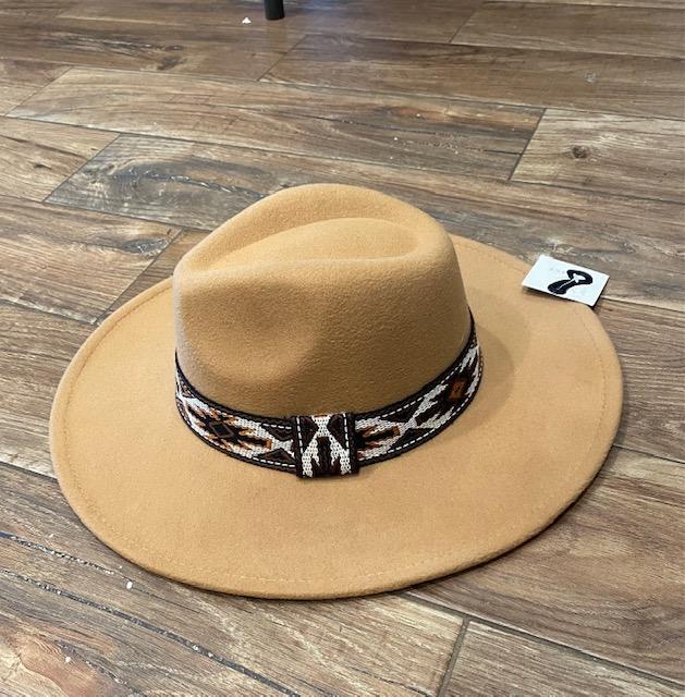 Tan felt hat