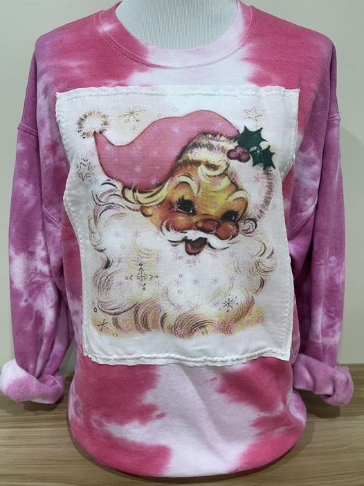 Tie Dye Santa Sweatshirt