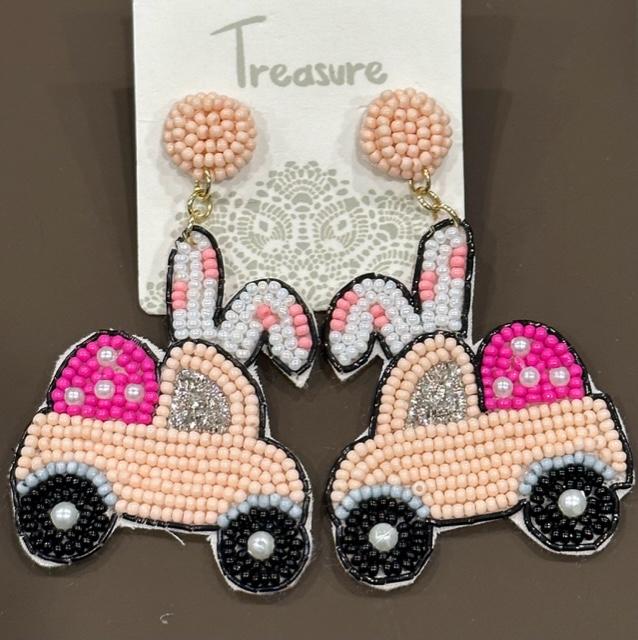 Bunny Car Earrings