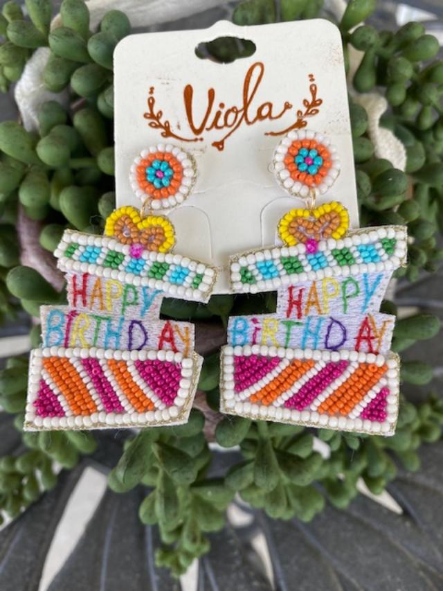 Birthday Cake Earrings