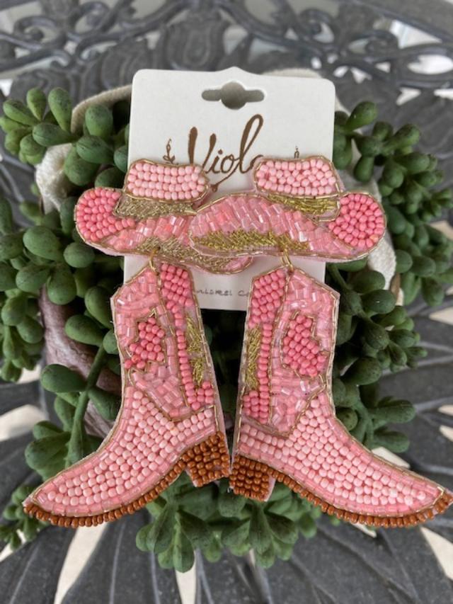 Let's Go Girls Boot Earrings