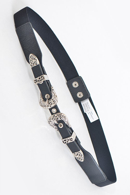 Double Buckle Belt - The Dainty Cactus Boutique