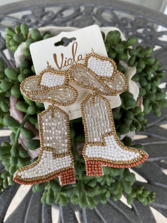 Let's Go Girls Boot Earrings