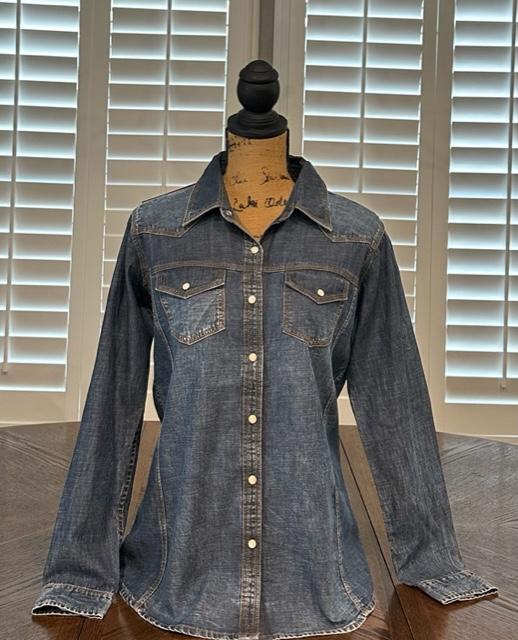 ₪64-Solid Casual Loose Denim Shirts For Women 2023 Summer Vintage Womens  Oversized Shirts And Blouses Fashion Youth Female -Description
