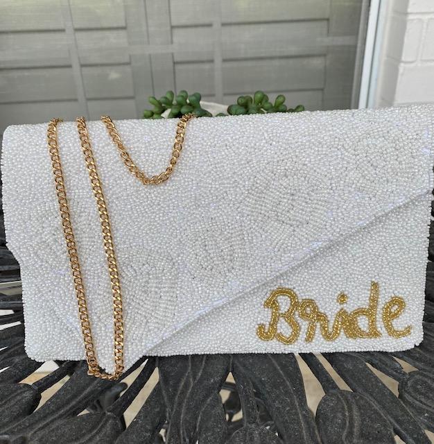 Seed Bead Bride Crossbody