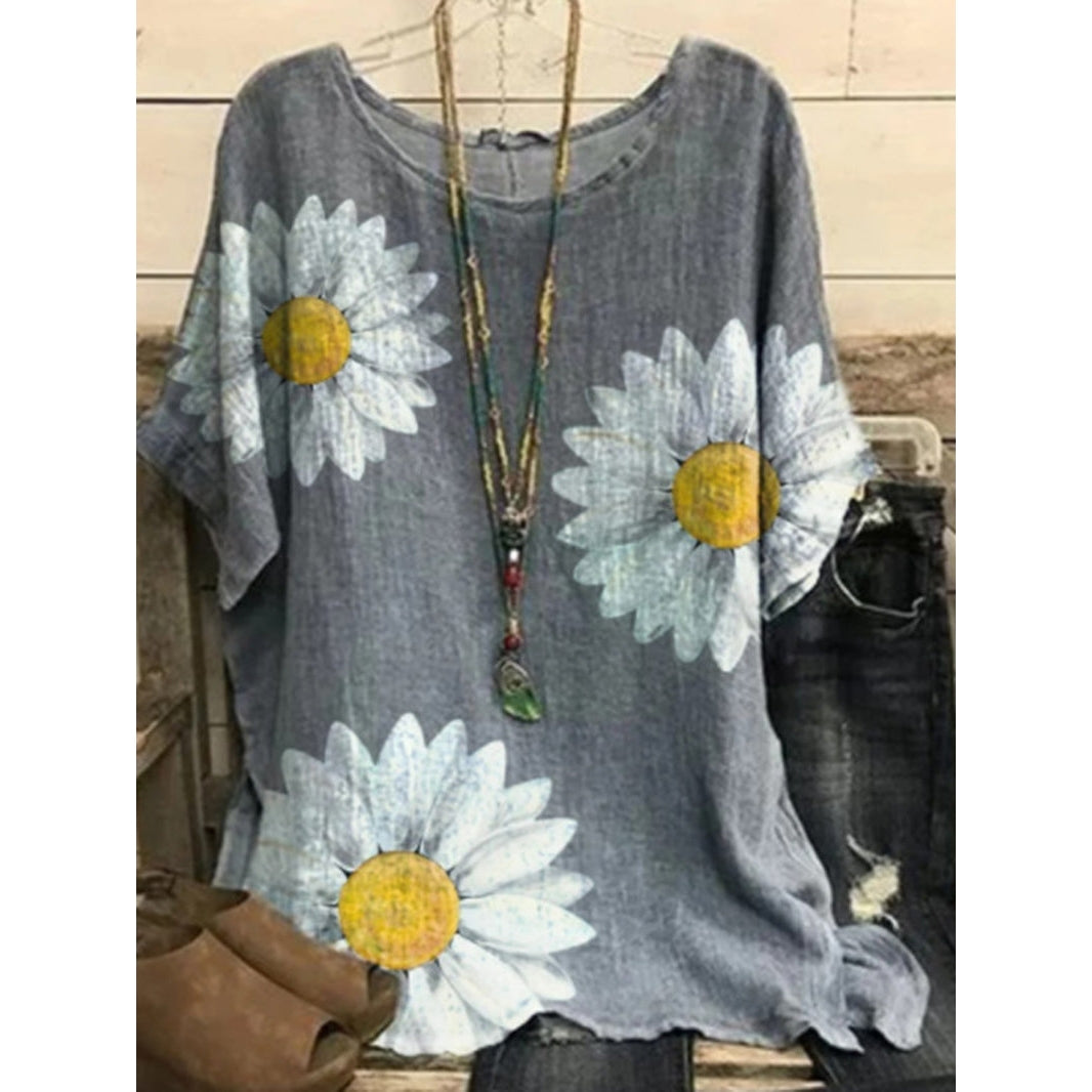 Daisy Print Top