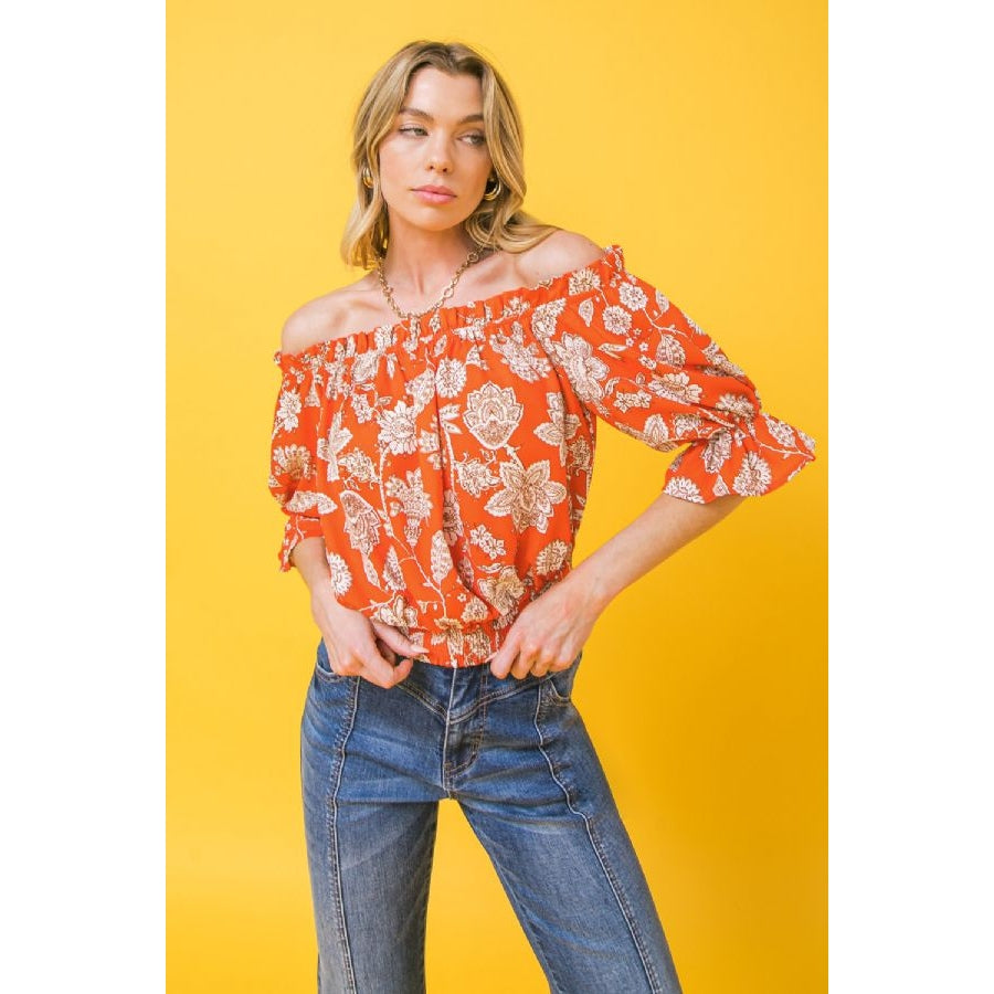 Orange Love Top