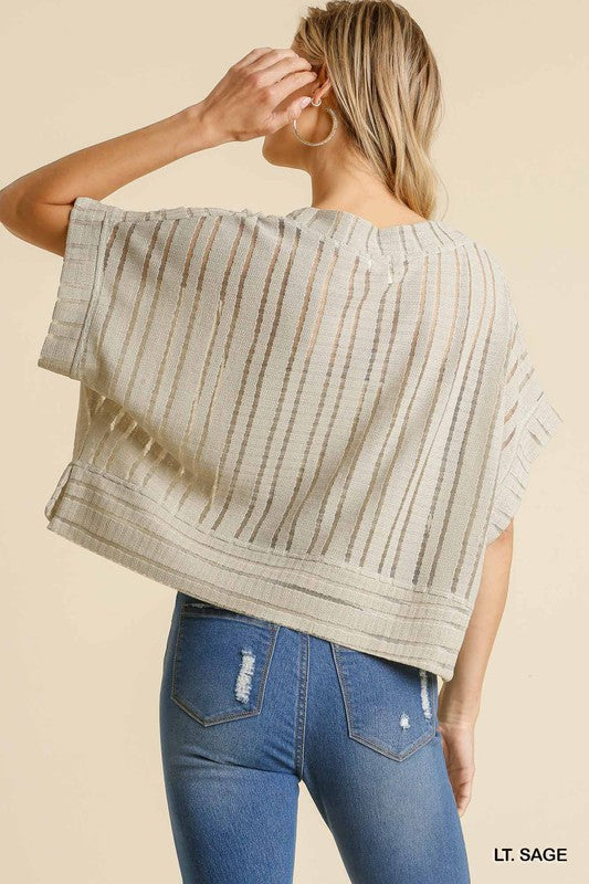 Burnout Crop Top