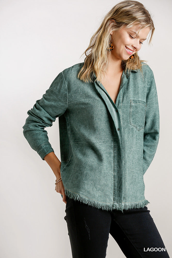 The Lagoon Linen Top