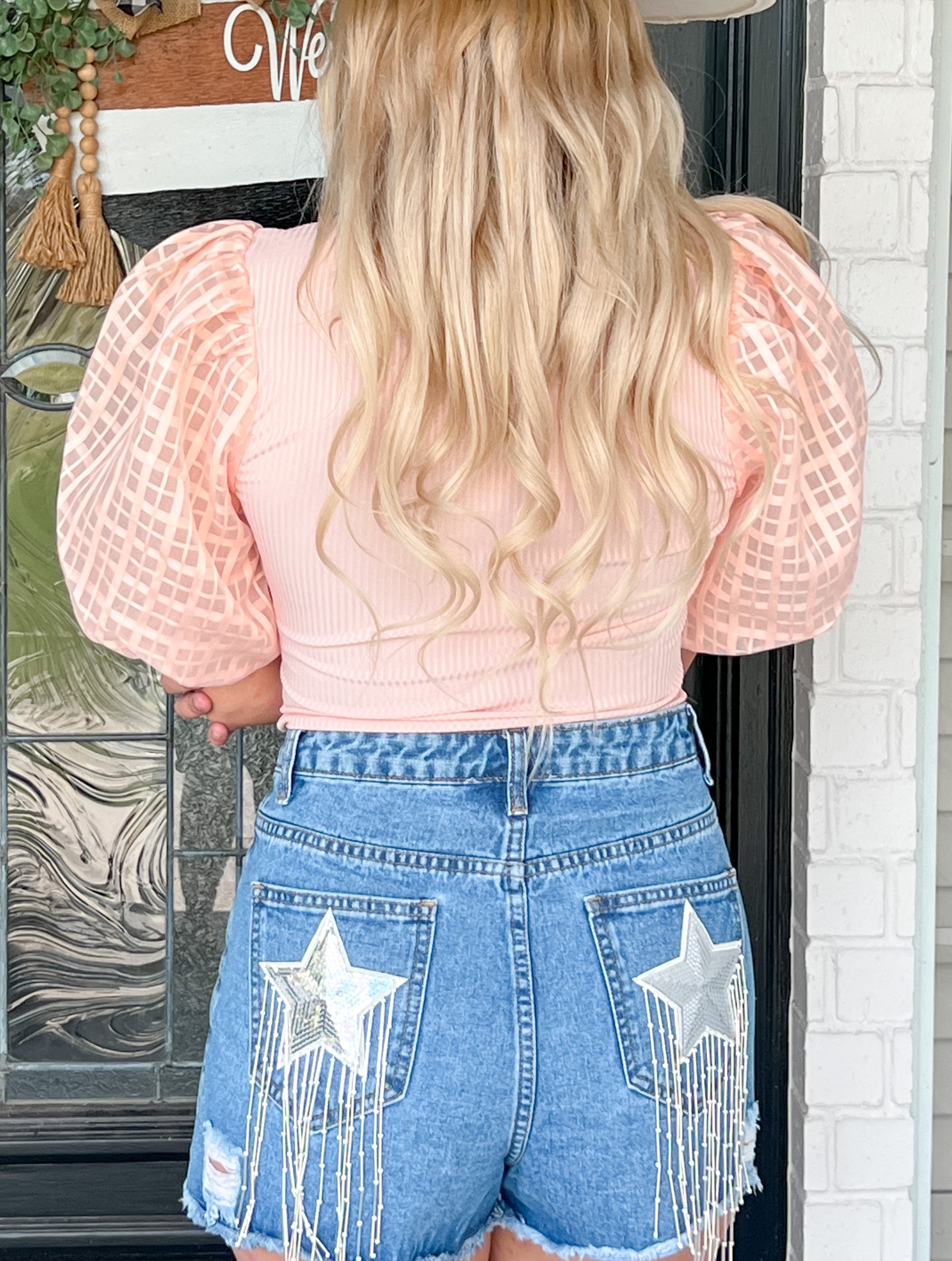 Star Patch & Fringe Short