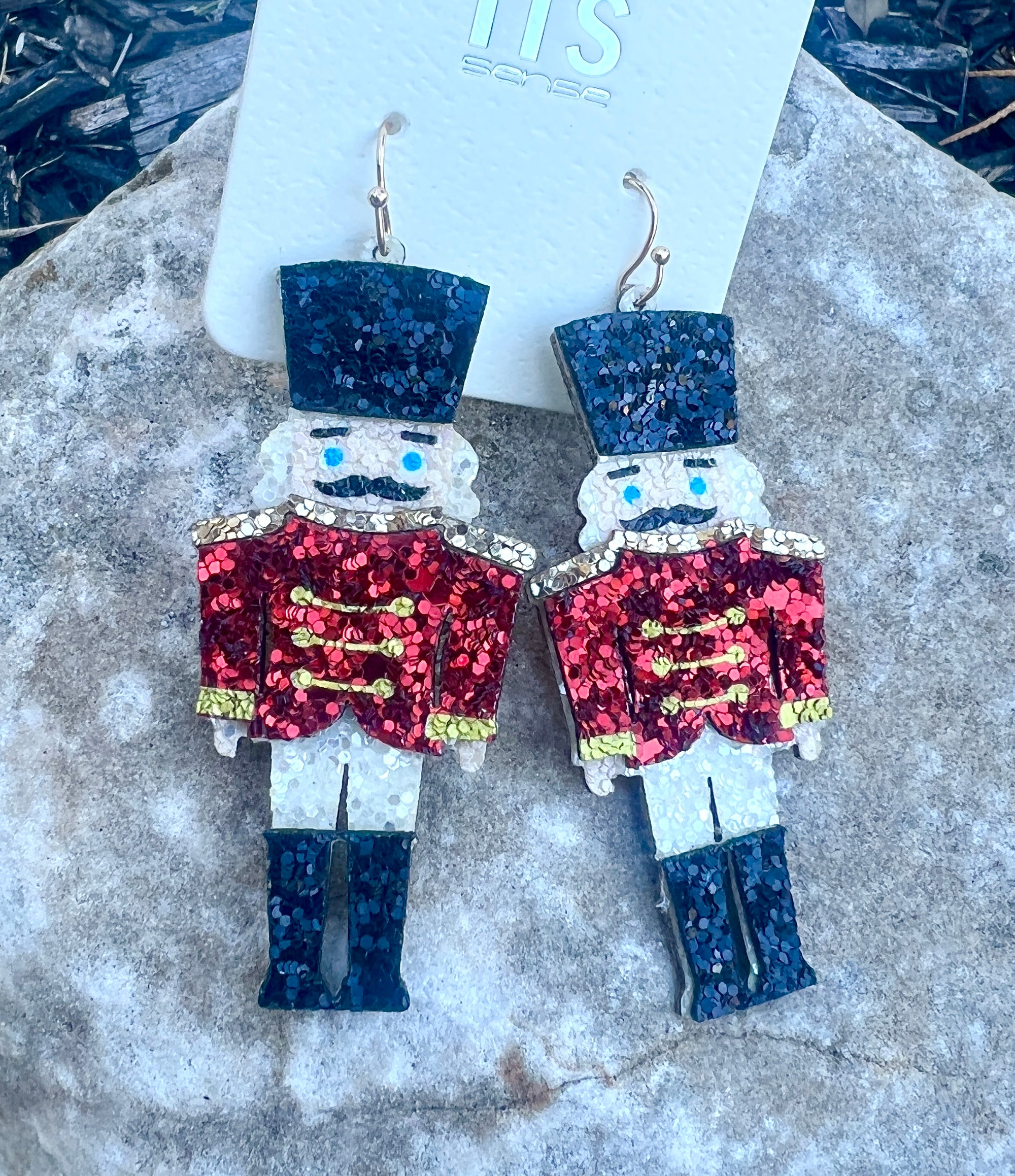 Glitter Nutcracker Earring