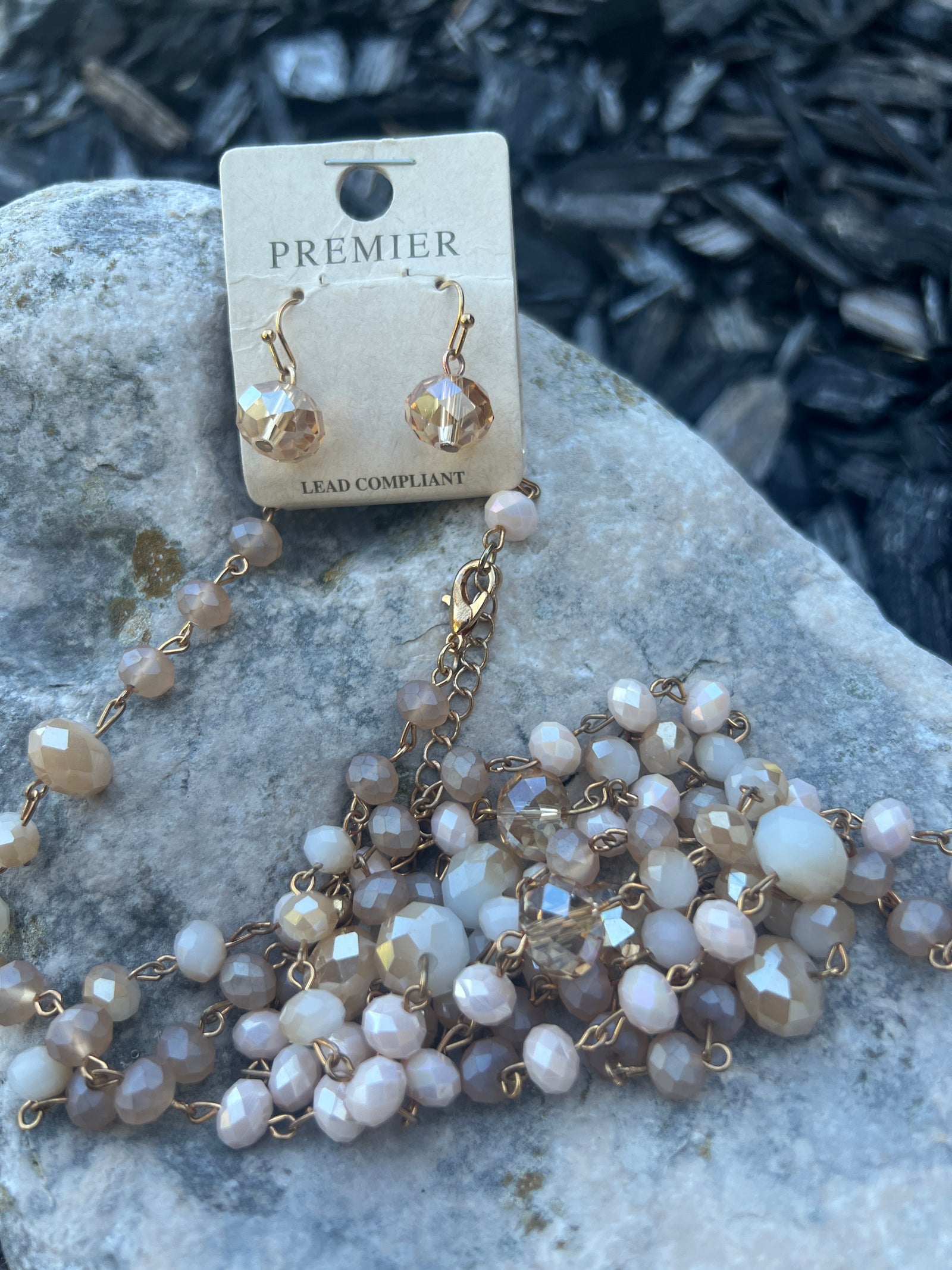 Beaded Necklace & Earring Set