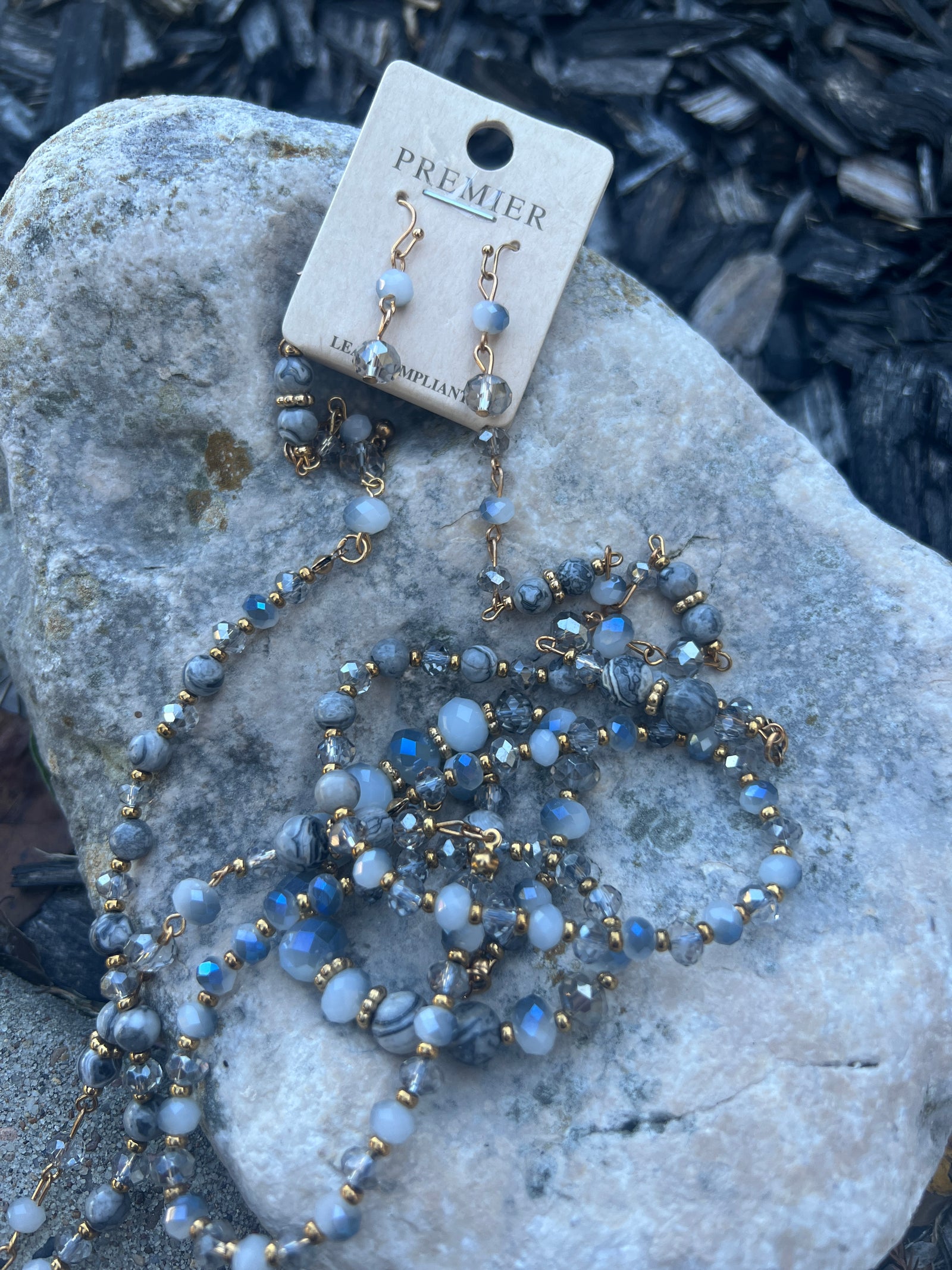 Beaded Necklace & Earring Set