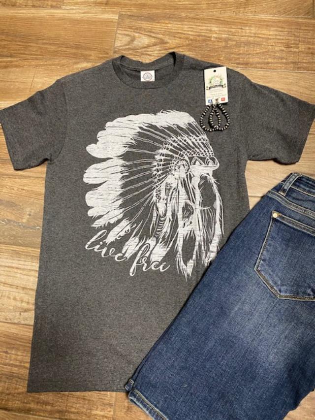 Live Free Indian Tee