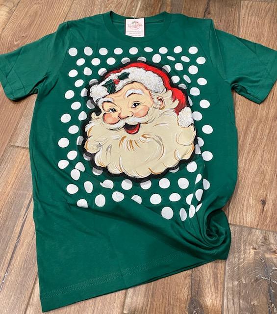 Polka Dot Santa Tee