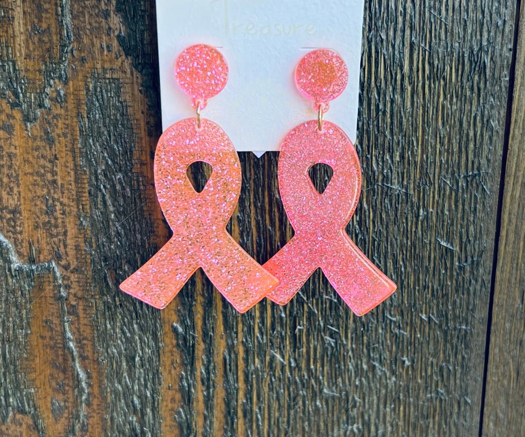 Breast Cancer Awareness Earring