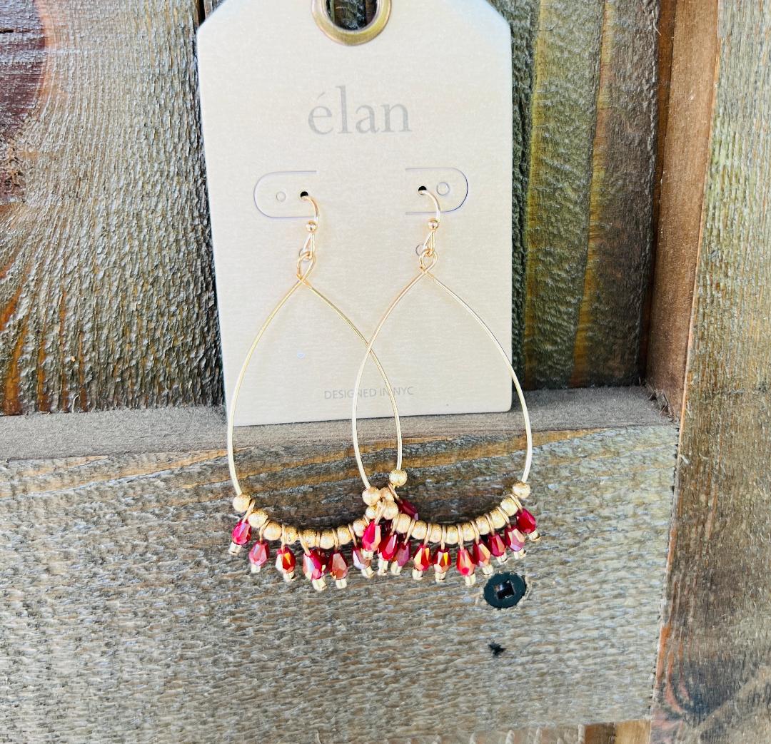 Serena Beaded Loop Earring