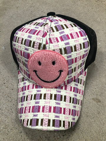 Smiley Face Patch Hat