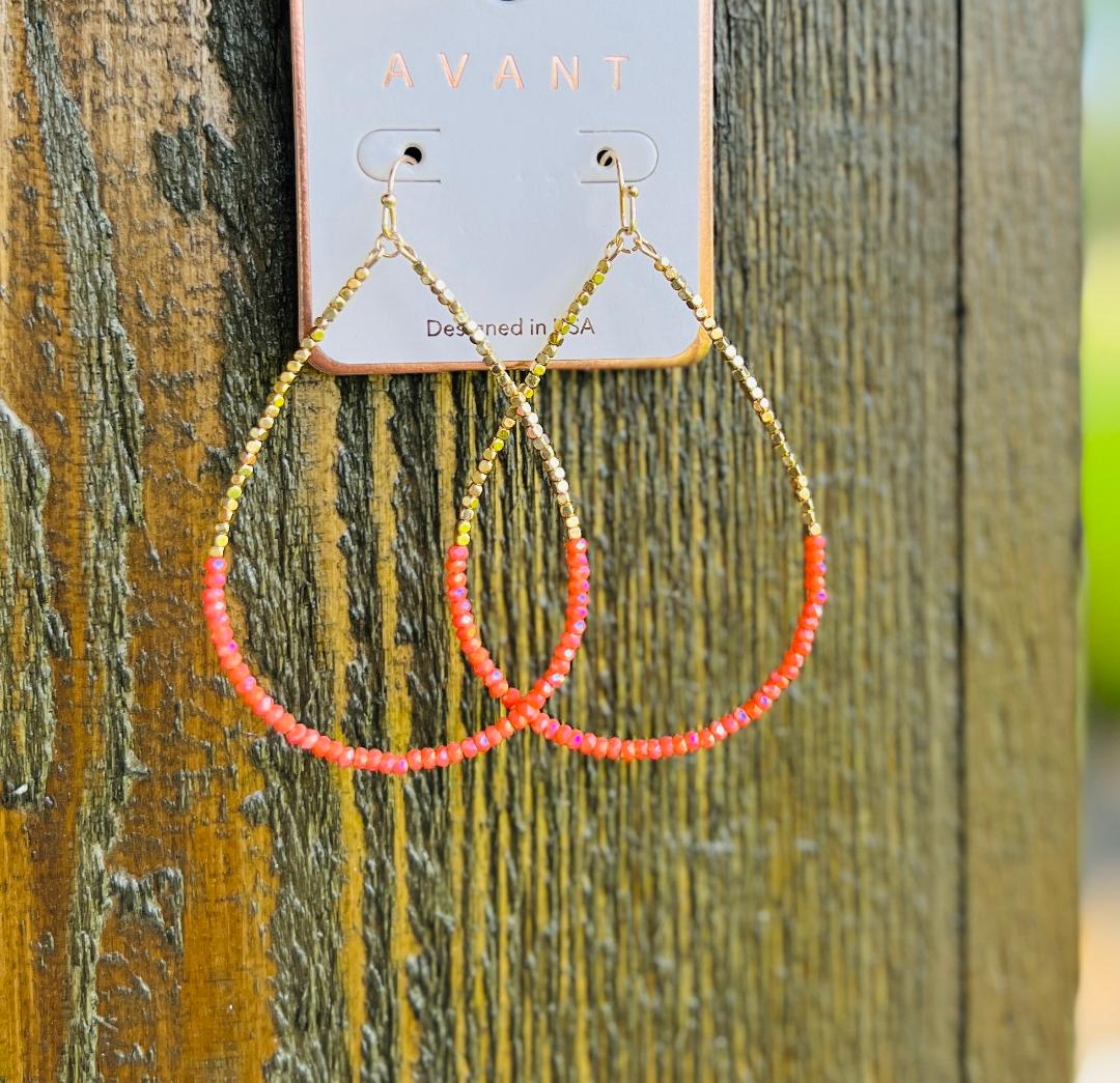 Hannah Beaded Loop Earring